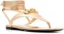 Valentino Garavani VLogo leren sandalen Goud - Thumbnail 2