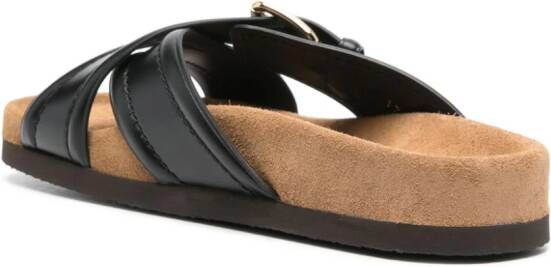 Valentino Garavani VLogo leren sandalen Zwart