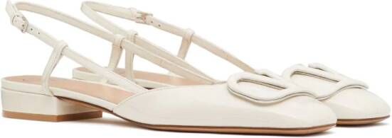 Valentino Garavani VLogo slingback ballerina's Beige