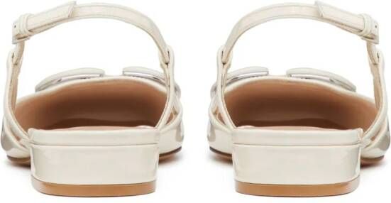 Valentino Garavani VLogo slingback ballerina's Beige