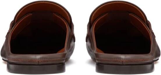 Valentino Garavani VLogo leren slippers Rood