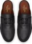 Valentino Garavani VLogo leren slippers Zwart - Thumbnail 4