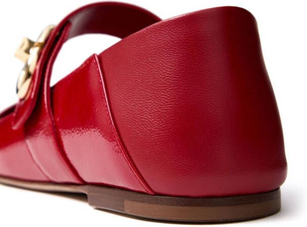 Valentino Garavani VLogo Locker ballerina's Rood