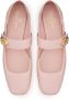 Valentino Garavani VLogo Locker Mary-Jane ballerina's Roze - Thumbnail 4