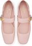 Valentino Garavani VLogo Locker Mary-Jane ballerina's Roze - Thumbnail 4