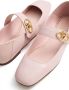 Valentino Garavani VLogo Locker Mary-Jane ballerina's Roze - Thumbnail 5