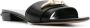 Valentino Garavani Vlogo-plaque slip-on sandals Zwart - Thumbnail 2