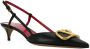 Valentino Garavani Vlogo slingback pumps Zwart - Thumbnail 2