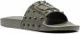 Valentino Garavani VLogo Rockstud slippers Groen - Thumbnail 2