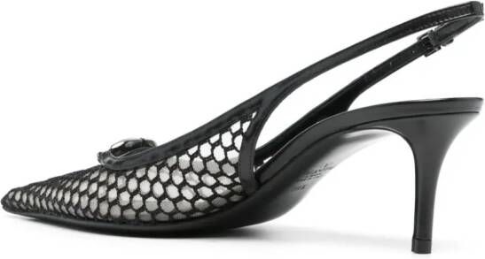 Valentino Garavani VLogo Signature slingback pumps Zwart