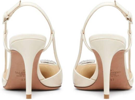 Valentino Garavani Vlogo slingback pumps Wit