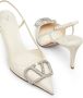 Valentino Garavani Vlogo slingback pumps Wit - Thumbnail 5