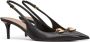 Valentino Garavani VLogo Signature leren slingback pumps Zwart - Thumbnail 2