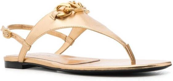Valentino Garavani VLogo Signature sandalen Goud