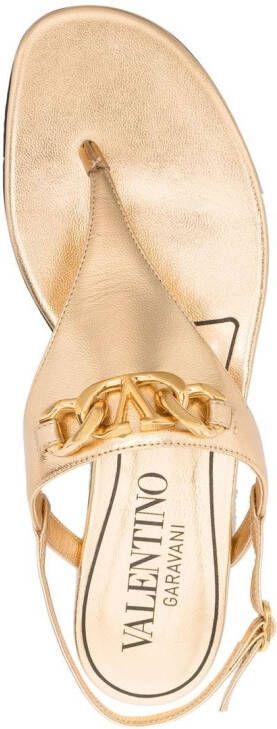 Valentino Garavani VLogo Signature sandalen Goud