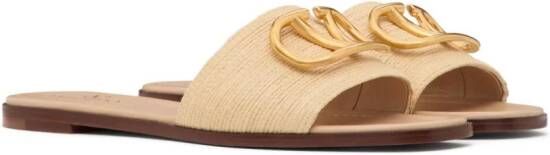 Valentino Garavani VLogo Signature slippers Beige