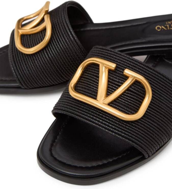 Valentino Garavani VLogo Signature slippers Zwart
