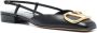 Valentino Garavani Vlogo slingback ballerina's Zwart - Thumbnail 2