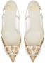 Valentino Garavani Vlogo slingback pumps Beige - Thumbnail 4