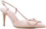 Valentino Garavani Vlogo slingback pumps Roze - Thumbnail 2