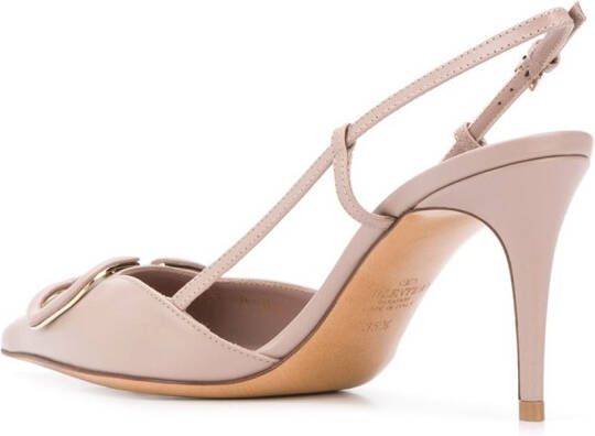 Valentino Garavani Vlogo slingback pumps Roze