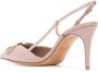 Valentino Garavani Vlogo slingback pumps Roze - Thumbnail 3