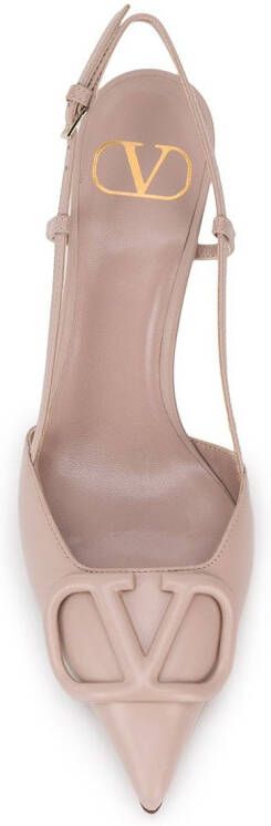 Valentino Garavani Vlogo slingback pumps Roze