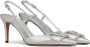 Valentino Garavani Vlogo slingback pumps Zilver - Thumbnail 2