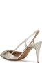 Valentino Garavani 80 mm VLogo Glow slingback pumps Zilver - Thumbnail 2