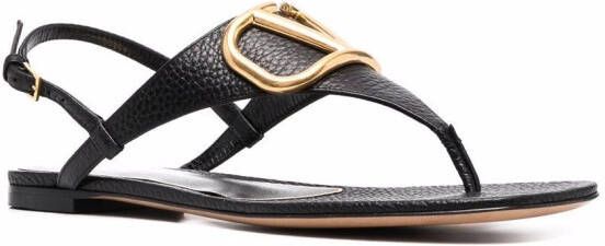 Valentino Garavani VLogo slingback sandalen Zwart