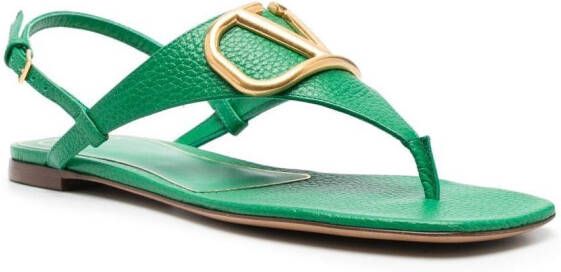 Valentino Garavani VLogo slingback sandalen Groen