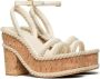 Valentino Garavani VLogo Summerblocks sandalen met sleehak Wit - Thumbnail 2