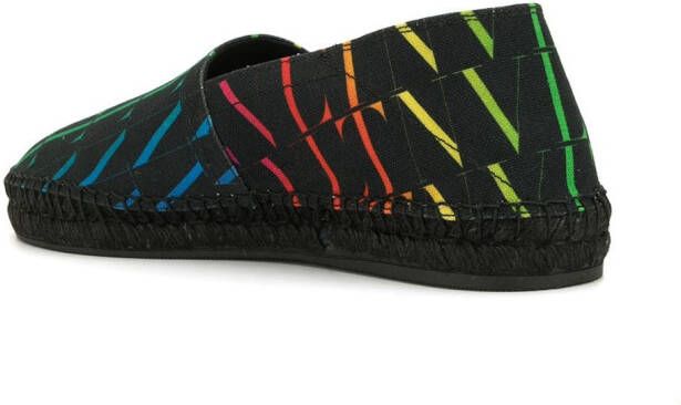 Valentino Garavani VLTN espadrilles met logoprint Zwart