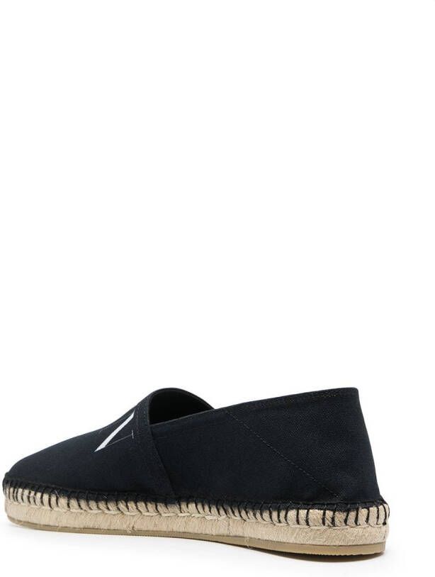 Valentino Garavani VLTN espadrilles met logoprint Zwart