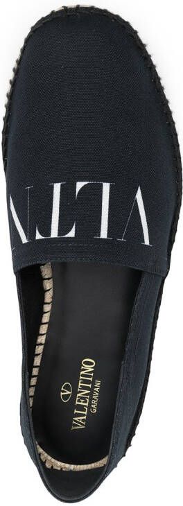Valentino Garavani VLTN espadrilles met logoprint Zwart