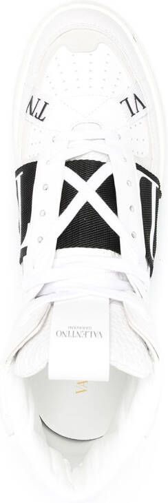 Valentino Garavani VL7N mid-top leren sneakers Wit