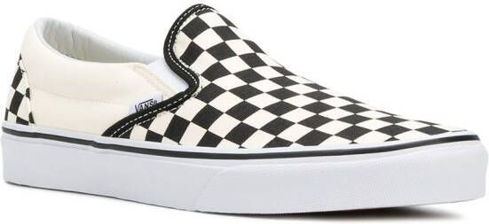 Vans checkerboard slip-on sneakers Wit