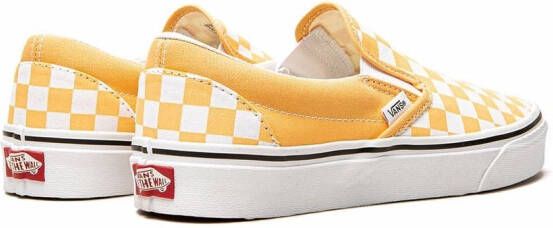 Vans "Classic Checkerboard slip-on sneakers" Geel