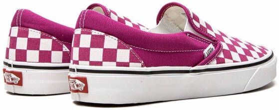 Vans "Classic Checkerboard slip-on sneakers" Roze