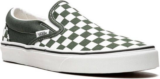 Vans "Classic slip-on Checkerboard sneakers" Groen