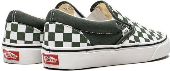 Vans "Classic slip-on Checkerboard sneakers" Groen