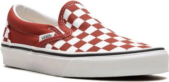 Vans "Classic slip-on Checkerboard sneakers" Rood