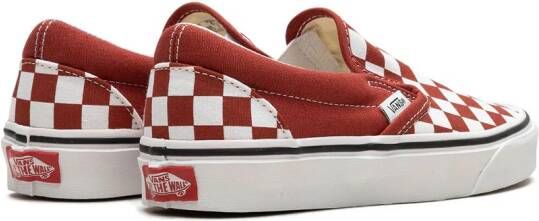 Vans "Classic slip-on Checkerboard sneakers" Rood