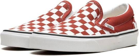 Vans "Classic slip-on Checkerboard sneakers" Rood