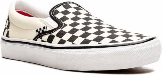 Vans "Classic slip-on Checkerboard sneakers" Wit