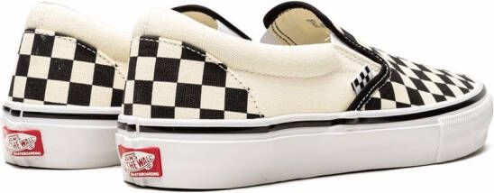 Vans "Classic slip-on Checkerboard sneakers" Wit