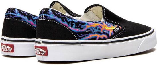 Vans Classic slip-on 'Electric Flame' sneakers Zwart