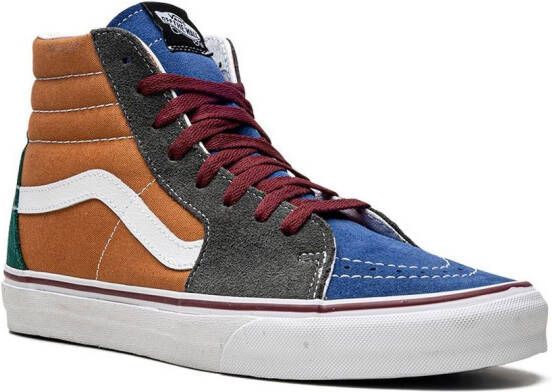 Vans Sk8-Hi sneakers met colourblocking Oranje