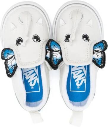 Vans Kids Elephantastic leren sneakers Beige