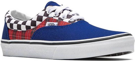 Vans Kids Era geruite sneakers Blauw